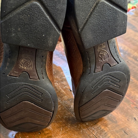 Men's Brown and Blue Western Boots - Picture 6 of 7